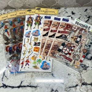 New Pirate, Bird and Lighthouse Themed Stickers